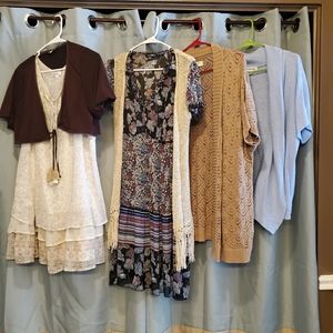 Womans dresses and summer sweaters